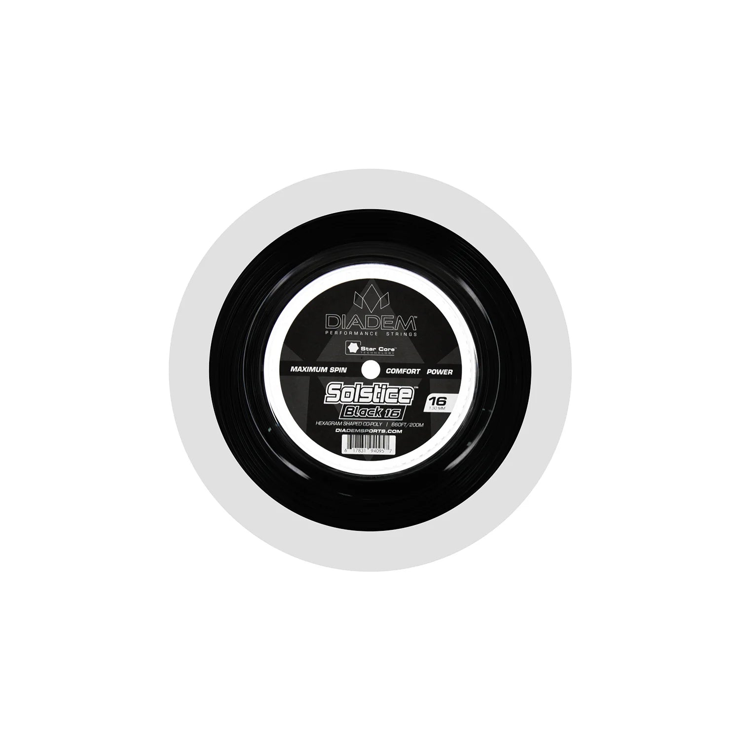 Solstice Black — Diadem pickleball product photo